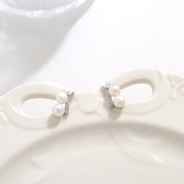 Petite Pearl Stud Earrings