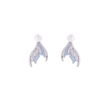 Fish Tail Pearl Studs