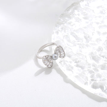 Floating Gem Duo Ring 17mm
