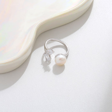 Moonstone Glow Ring 17mm