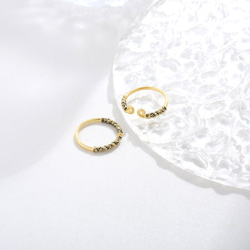 Crystal Gold Band 17mm