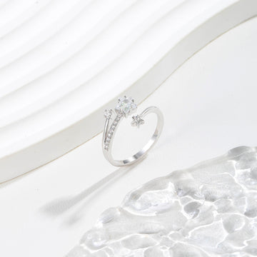 Celestial Solitaire Ring 17mm
