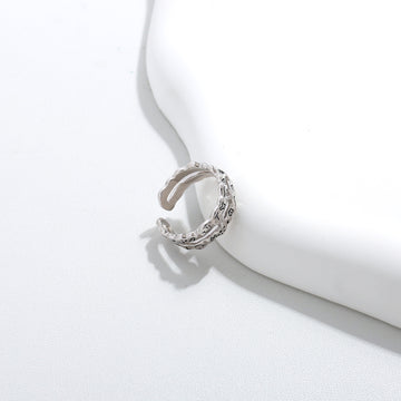 Clustered Charm Silver Ring 17mm