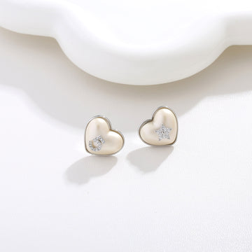 Minimalist Heart Studs