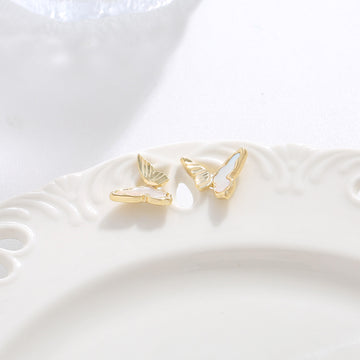 Golden Butterfly Studs