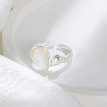 Silver Twist Dome Ring 17mm