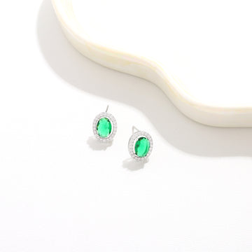 Emerald Dewdrop Studs