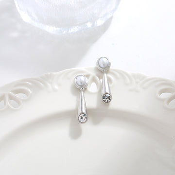 Elegant Drop Pearl Earrings