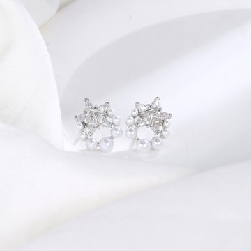 Crystal Starburst Stud Earrings