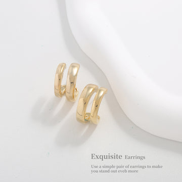 Bold Gold Huggies Hoops