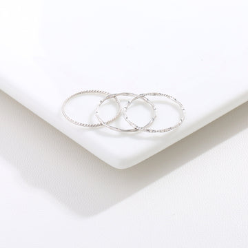 Twisted Stackable Rings 17mm