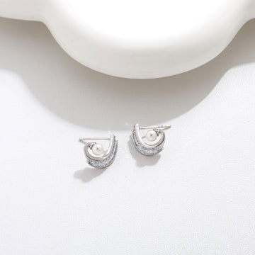 Double Crescent Studs
