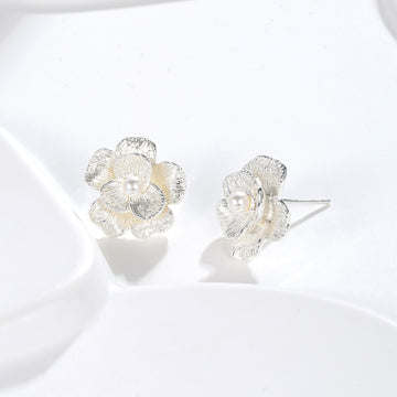 Transparent Floral Studs