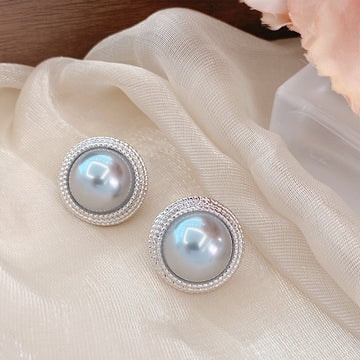 Moonstone Halo Studs