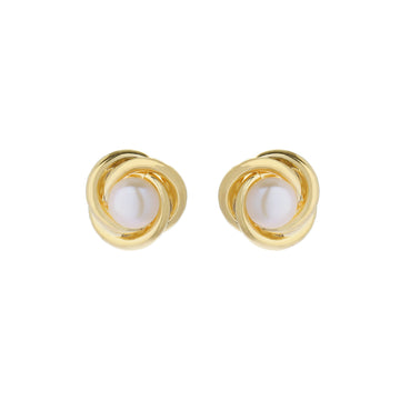 Classic Rose Gold Studs with Pearl