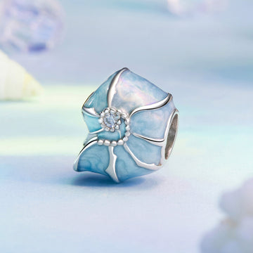 Blue Enamel Ocean Shell Charm