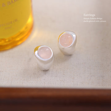 Champagne Glossy Studs
