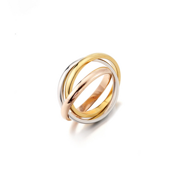 Tricolor Russian Twist Ring