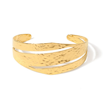 Hammered Oval Cuff