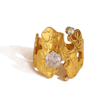 Royal Crest Crystal Ring-17.5mm