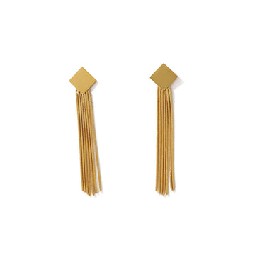 Gold Daisy Chain Drop Earrings