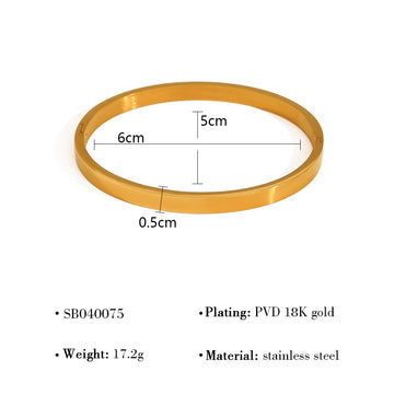 Slim Gold Bangle