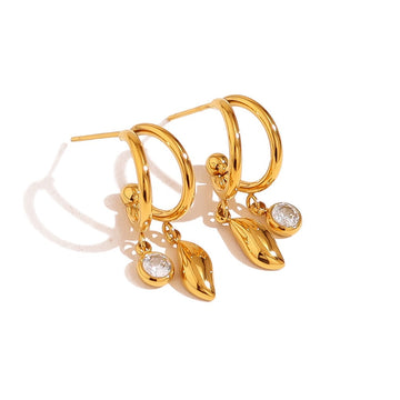 Ribbon Bow Drop Earrings