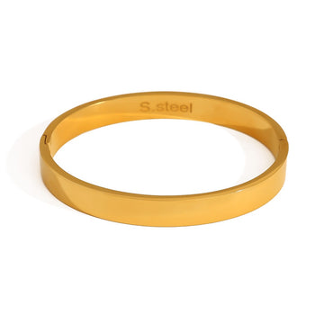 Thick Gold Statement Bangle
