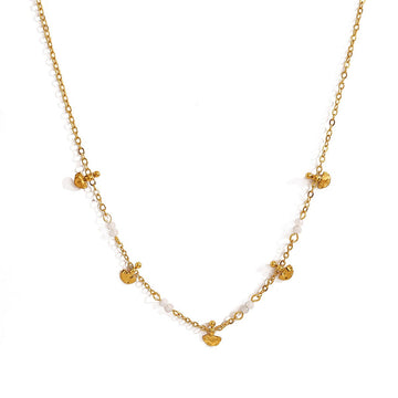 Crystal Flower Layered Necklace