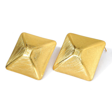 Gold Pyramid Dome Studs