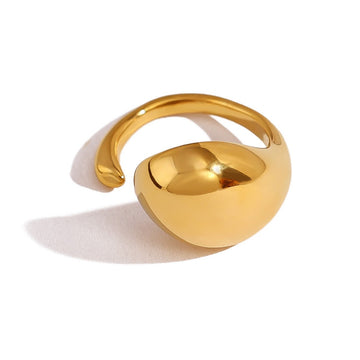 Golden Crescent Wrap Ring-18mm
