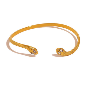 Modern Open Gold Cuff