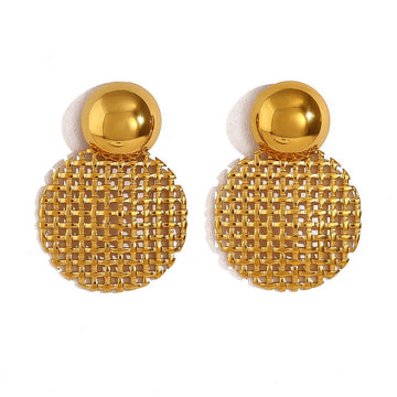 Beaded Ball Drop Earrings