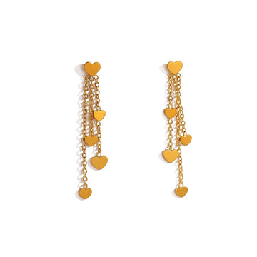 Crystal Bar Drop Earrings