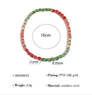 Colorful Crystal Stretch Bracelet