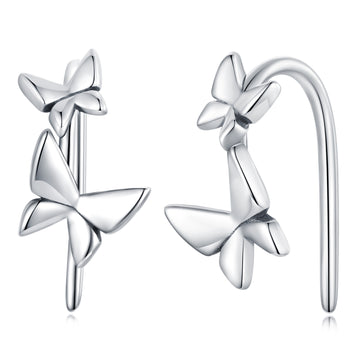 Butterfly Hook Earrings