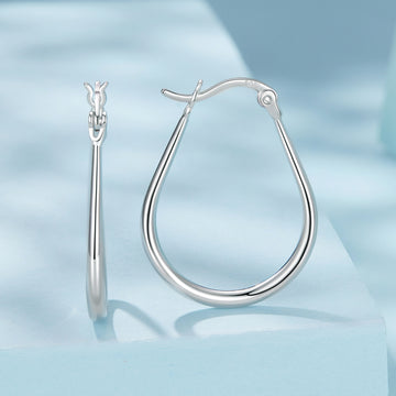 Classic Sterling Silver Hoop Earrings