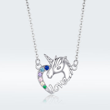 Unicorn Heart 'Love' Necklace