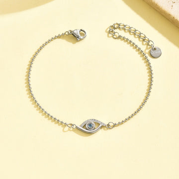Silver Evil Eye Bracelet