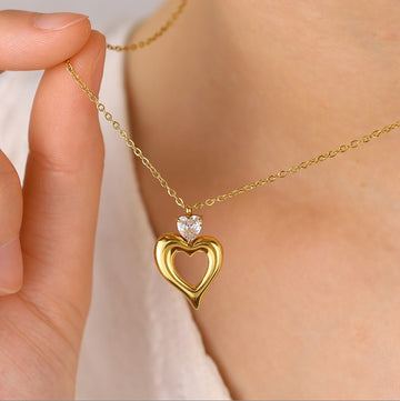 Classic Gold Heart Necklace