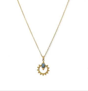 Sunburst Halo Pendant