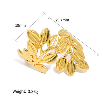 Golden Laurel Bloom Ring-19mm