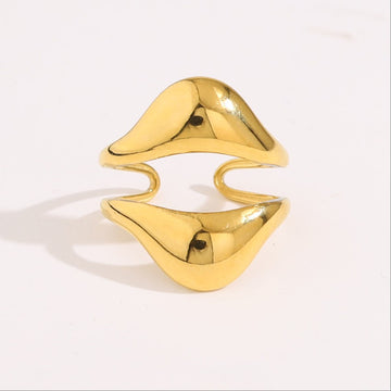 Ripple Effect Gold Band-18mm
