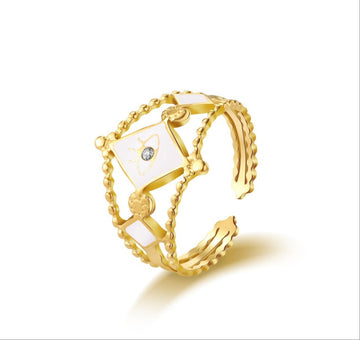 Zodiac Charm Statement Ring-18mm