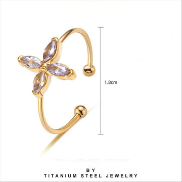 Pastel Butterfly Wrap Ring-18mm