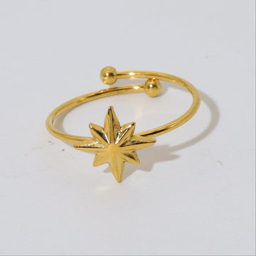 North Star Gold Ring-18mm