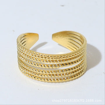 Braided Texture Band Ring-18mm