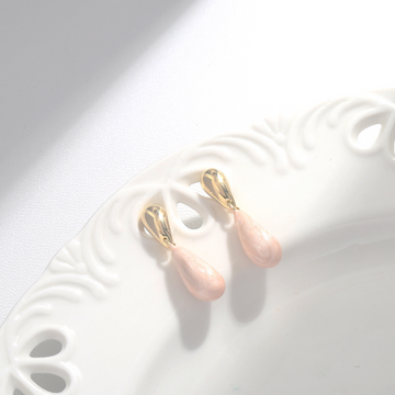 Blush Teardrop Dangles
