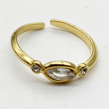 Petite Crystal Trio Ring-17mm