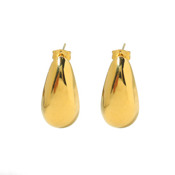 Teardrop Dome Stud Earrings